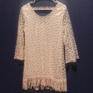 Off White Floral Dress